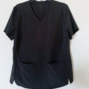 Scrub Top, V neck scrub top with pockets